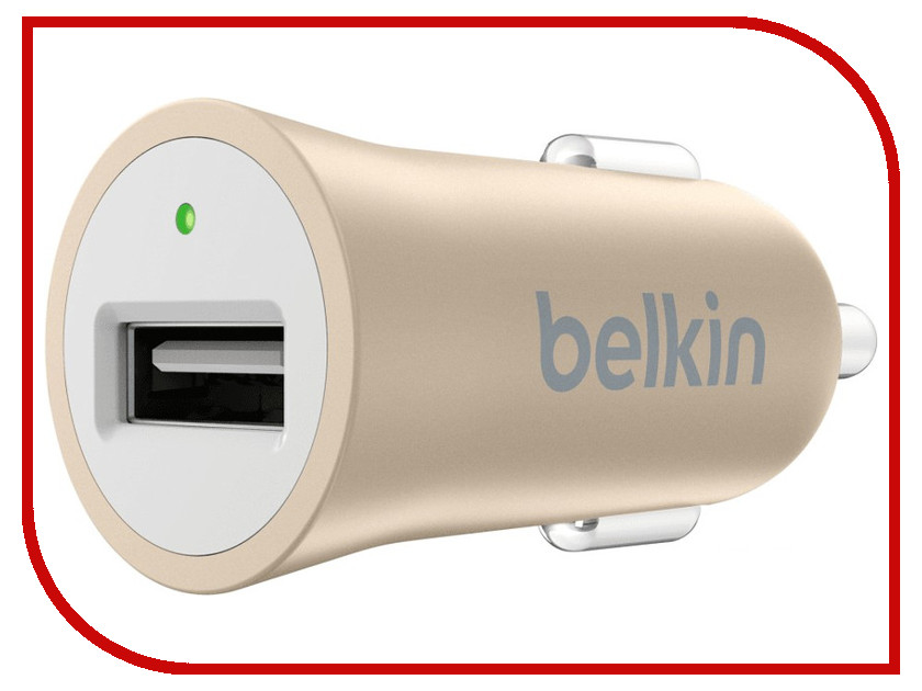 фото Зарядное устройство Belkin Car MicroCharger F8M730BTGLD Gold