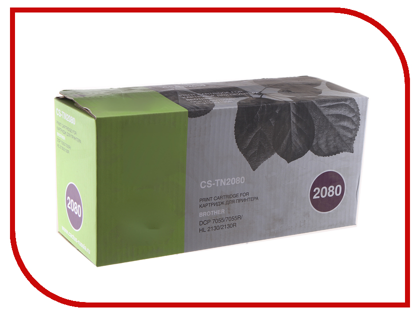 

Картридж Cactus Black для HL-2130R/DCP-7055R, (аналог Brother CS-TN2080)