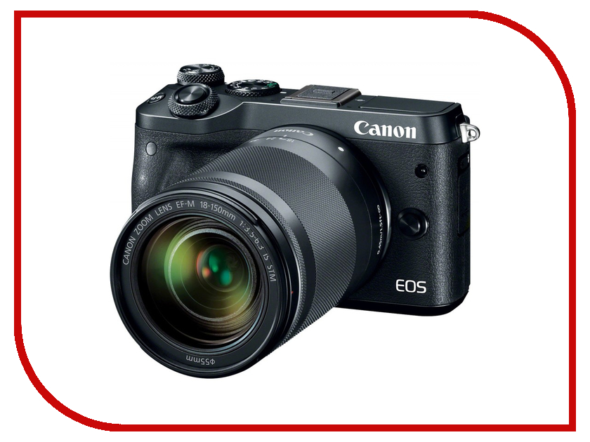 фото Фотоаппарат Canon EOS M6 Kit EF-M 18-150 IS STM Black