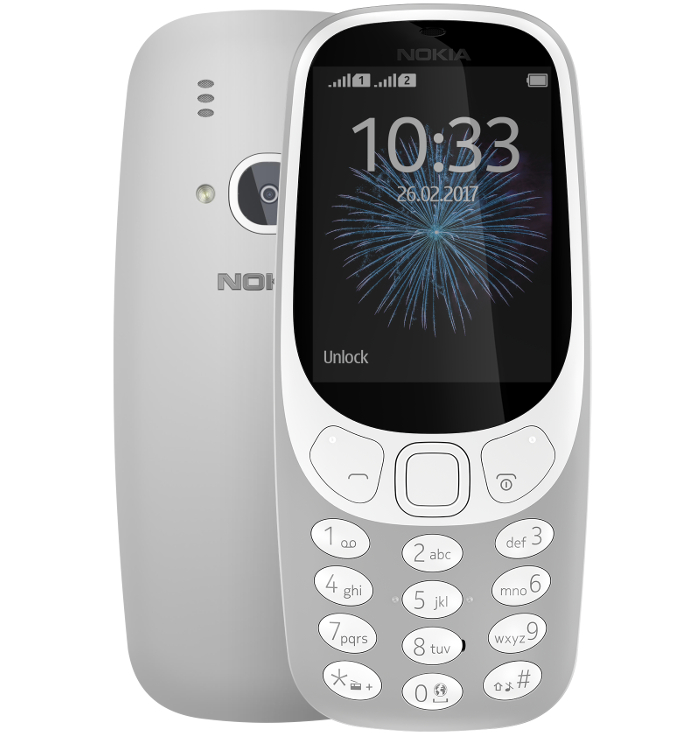 Сотовый телефон Nokia 3310 2017 (TA-1030) Grey мобильный телефон nokia 3310 ds ta 1030 dark blue