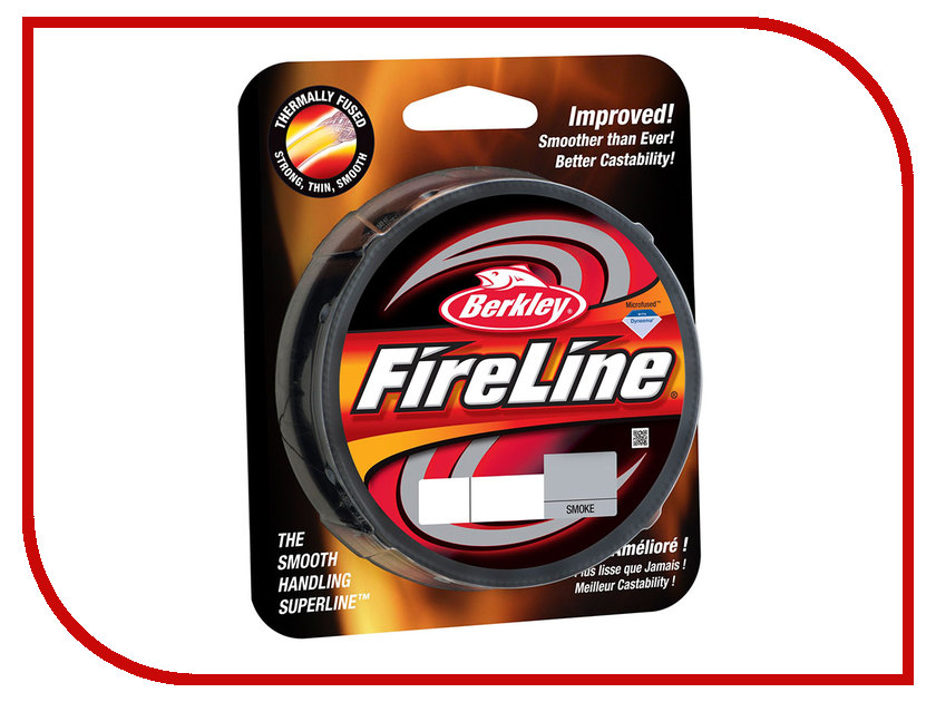 

Шнур плетёный Berkley FireLine Smoke 0.32mm 110m 23.5kg Grey 1308660