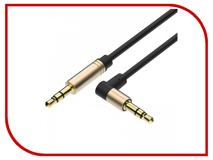 

Аксессуар Vention 3.5mm Jack M - 3.5 Jack M Black 1m угловой