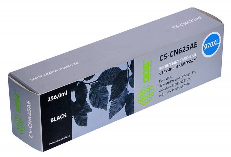 

Картридж Cactus CS-CN625AE Black для HP DJ Pro X476dw/X576dw/X451dw, CS-CN625AE