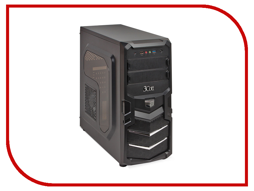 

Корпус 3Cott 1815 ATX с окном