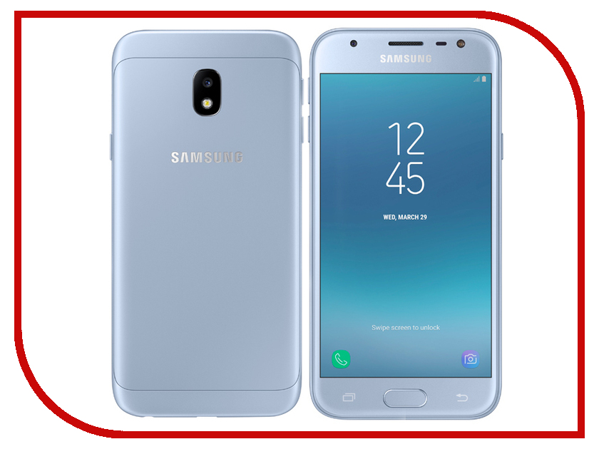 фото Сотовый телефон Samsung SM-J330F/DS Galaxy J3 (2017) Blue