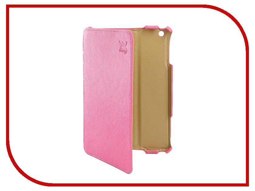 фото Аксессуар Чехол Snoogy для APPLE iPad mini 2 иск. кожа Pink SN-iPad-mini2-PINK-LTH