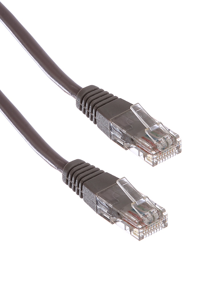 Сетевой кабель ExeGate UTP cat.5e 0.3m Grey 258663