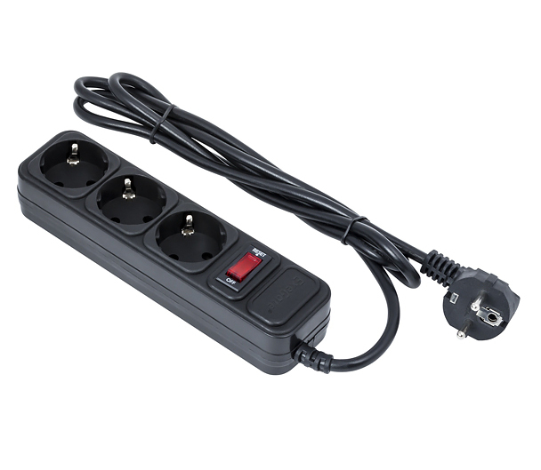 фото Сетевой фильтр exegate sp-3-1.8b 3 sockets 1.8m black 221176