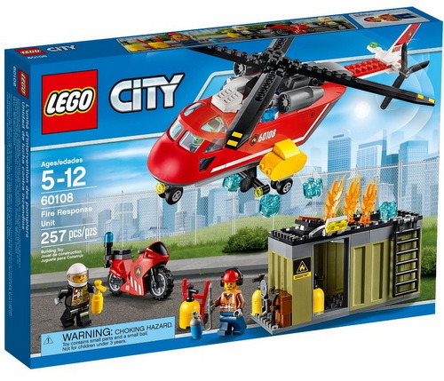 

Конструктор Lego City Пожарная команда быстрого реагирования 60108, City