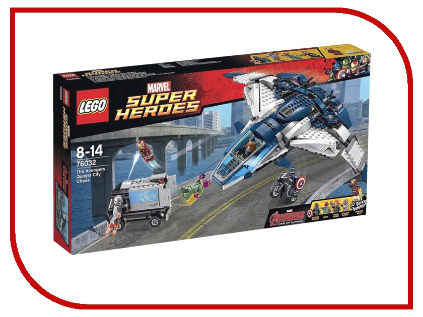 

Конструктор Lego Marvel Super Heroes Городская погоня на Квинджете Мстителе 76032