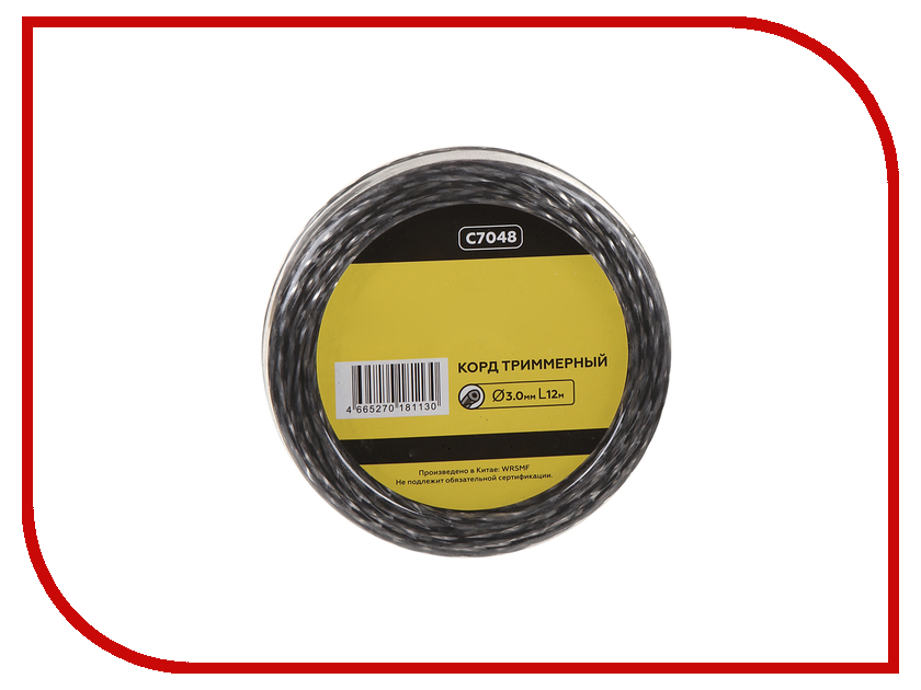 фото Аксессуар Леска для триммера Champion C7048 Tri-twist 3mm x 12m