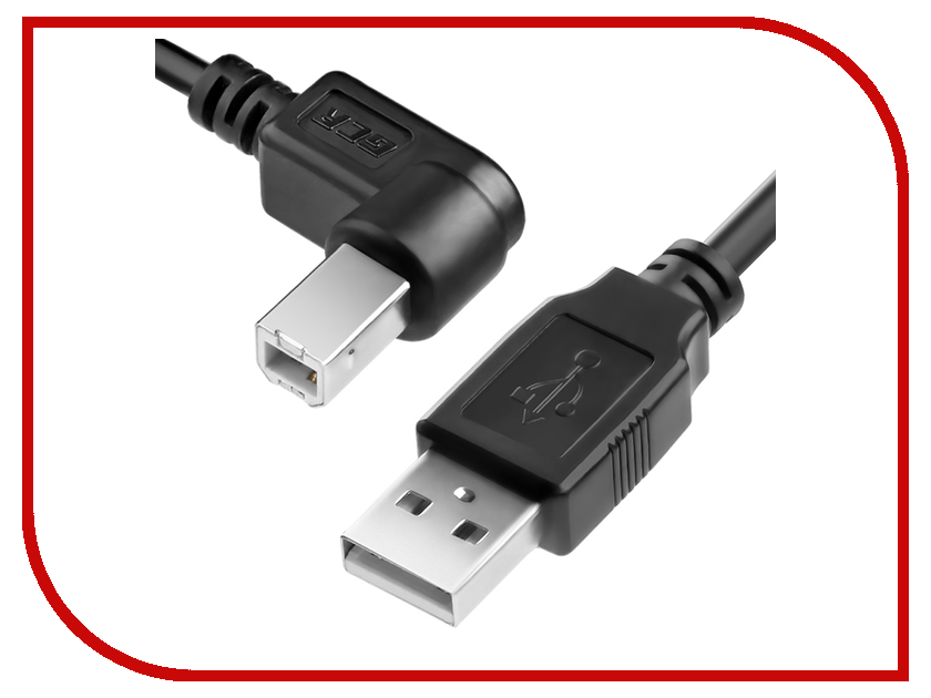 фото Аксессуар Greenconnect Premium USB 2.0 AM - BM 3.0m Black GCR-UPC3M2-BB2S-3.0m