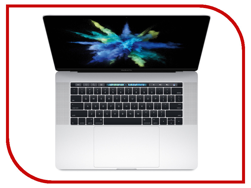 фото Ноутбук APPLE MacBook Pro 15 Silver MPTU2RU/A (Intel Core i7 2.8 GHz/16384Mb/256Gb/Radeon Pro 555 2048Mb/Intel HD Graphics 630/Wi-Fi/Bluetooth/Cam/15.4/2880x1800/macOS Sierra)