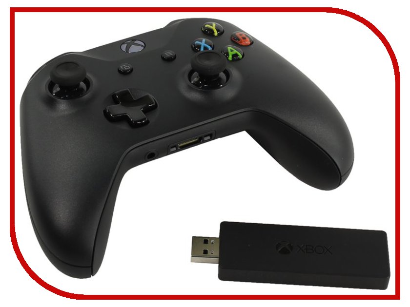 фото Геймпад Microsoft XBOX One Wireless Controller Black + Wireless Adapter for Windows CWT-00003