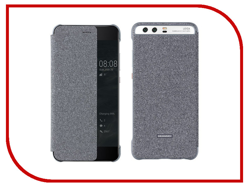 фото Аксессуар Чехол Huawei P10 Plus Smart Cover Dark Grey 51991876