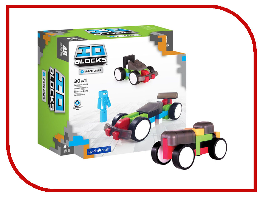 

Конструктор Guidecraft IO Blocks Race Cars G9607