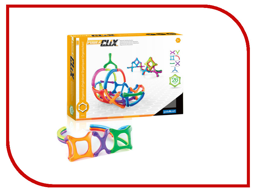 

Конструктор Guidecraft PowerClix Organics 26 дет. G9430