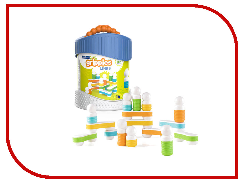

Конструктор Guidecraft Better Builders Grippies Links 16 дет. G8317