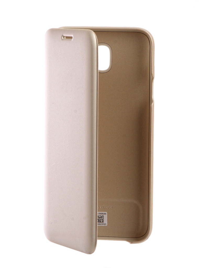 

Аксессуар Чехол Samsung Galaxy J7 2017 SM-J730F Wallet Cover Gold EF-WJ730CFEGRU, EF-WJ730CFEGRU