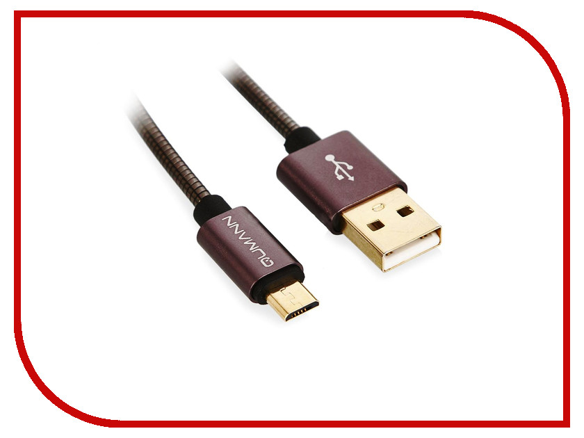 

Аксессуар Qumann Micro USB 1m Black 20100