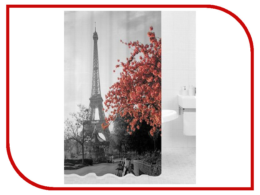 фото Занавеска в душ Эврика Париж 97100