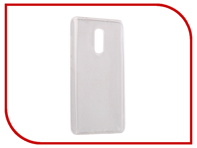 фото Аксессуар Чехол Xiaomi Redmi Note 4X Gecko Silicone Transparent-Glossy White S-G-XIRMNOTE4X-WH