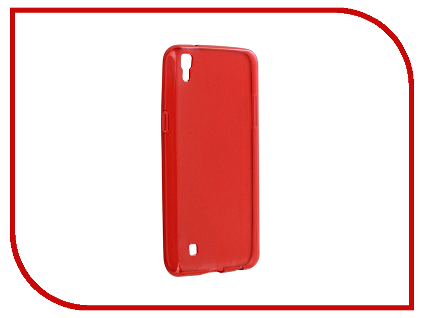 фото Аксессуар Чехол LG X Power Gecko Transparent-Glossy Red S-G-LGXP-RED