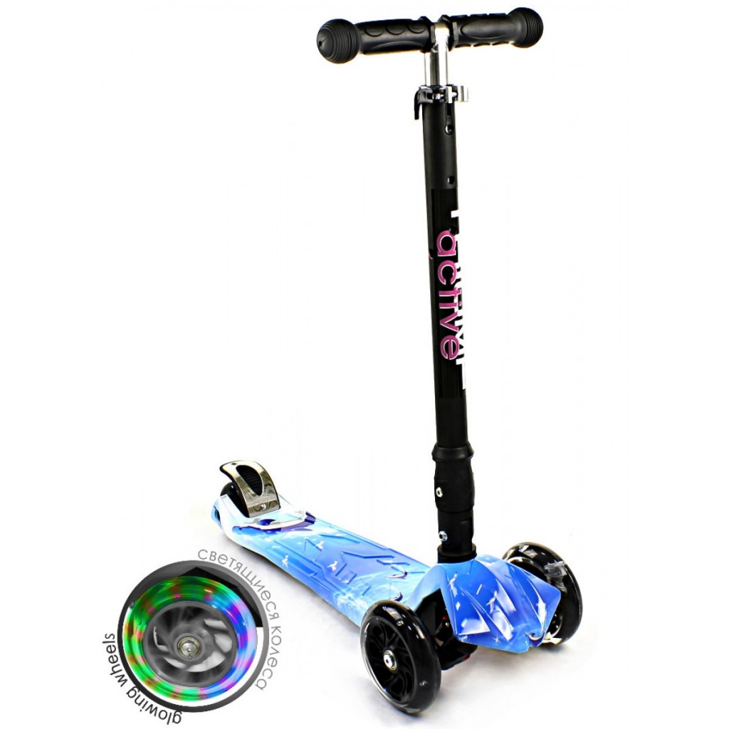 

Самокат Triumf Active Maxi Flash Plus Dolphin Blue-light Blue, Maxi Flash Plus Dolphin