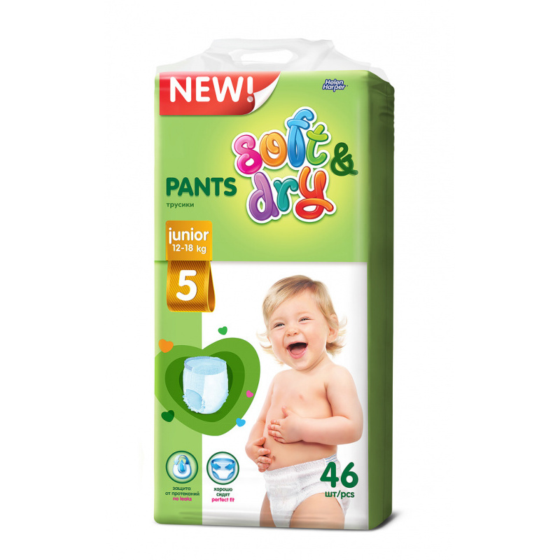 

Подгузники Helen Harper Soft & Dry Junior Трусики 12-18кг 46шт 27945, 27945