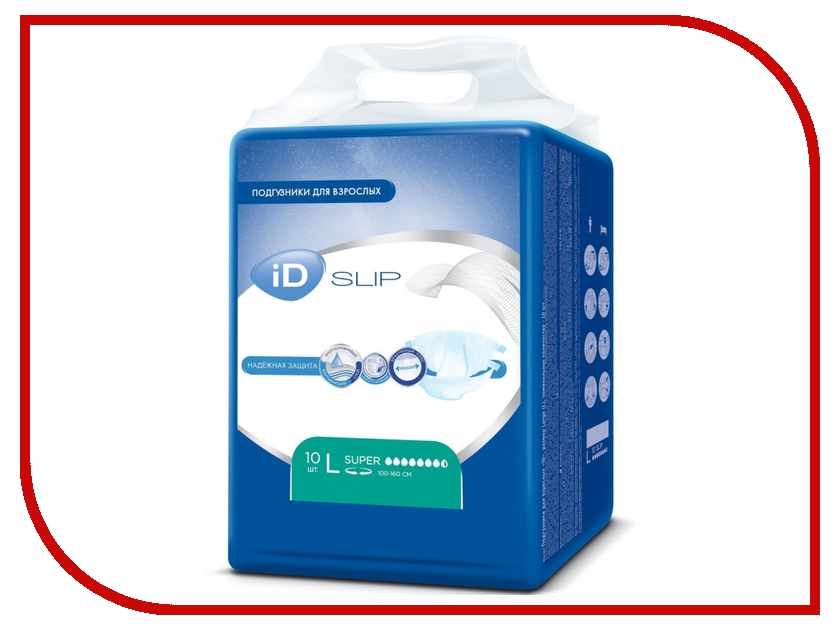 

Подгузники iD Protect Slip L 10шт 945341550