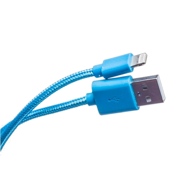 фото Аксессуар Prolike USB - 8 pin Lightning 1.2m Blue PL-IP8-NL-1,2-BU