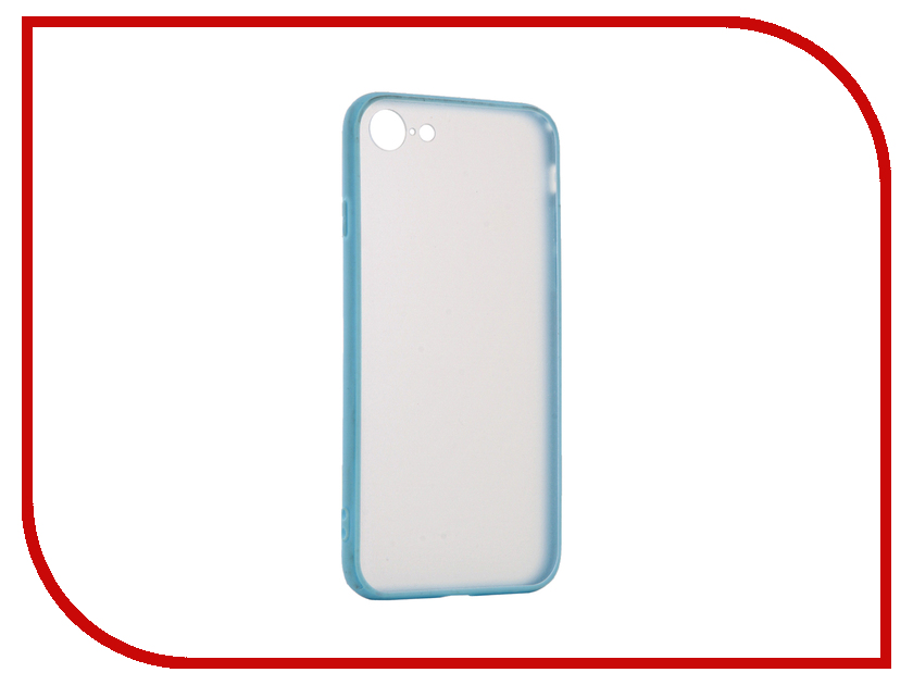 фото Аксессуар Чехол BROSCO Silicone для APPLE iPhone 7 Light Blue Matte IP7-TPU-BMP-BLUE