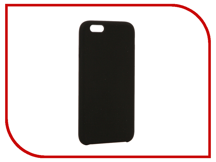 фото Аксессуар Чехол BROSCO Soft Rubber для APPLE iPhone 6 Black IP6-SOFTRUBBER-BLACK