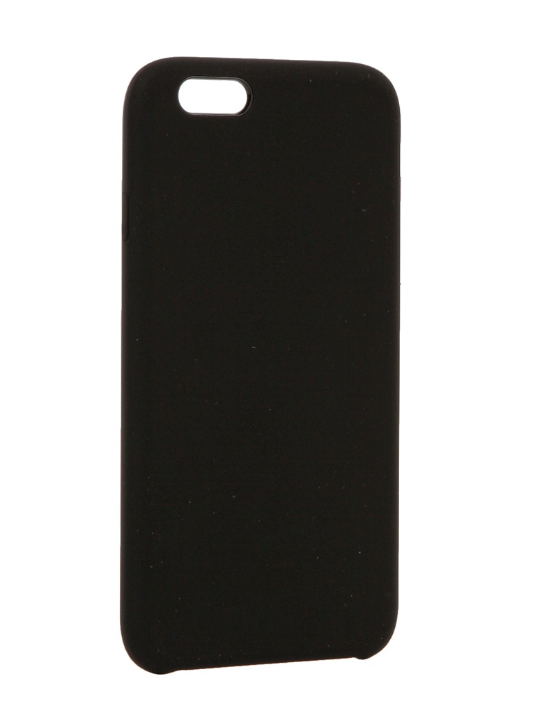 фото Чехол brosco для apple iphone 6 soft rubber black ip6-softrubber-black