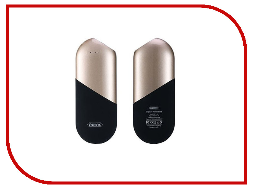 фото Аккумулятор Remax Power Bank RPP-22 Capsule 5000mAh Gold 71900