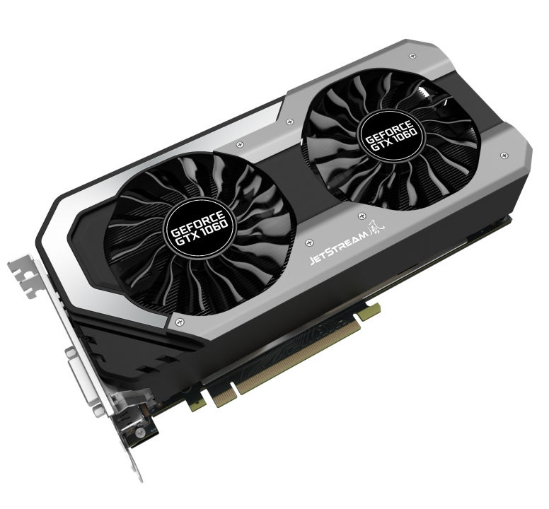 

Видеокарта Palit GeForce GTX 1060 Jetstream 1506Mhz PCI-E 3.0 3072Mb 8000Mhz 192 bit DVI HDMI HDCP NE51060015F9-1060J, NE51060015F9-1060J
