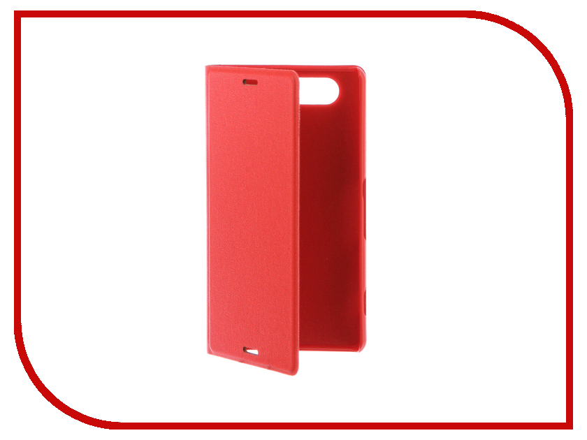 фото Аксессуар Чехол-накладка Sony Xperia Z3 Compact BROSCO пластиковый Red Z3C-BACK-03-RED
