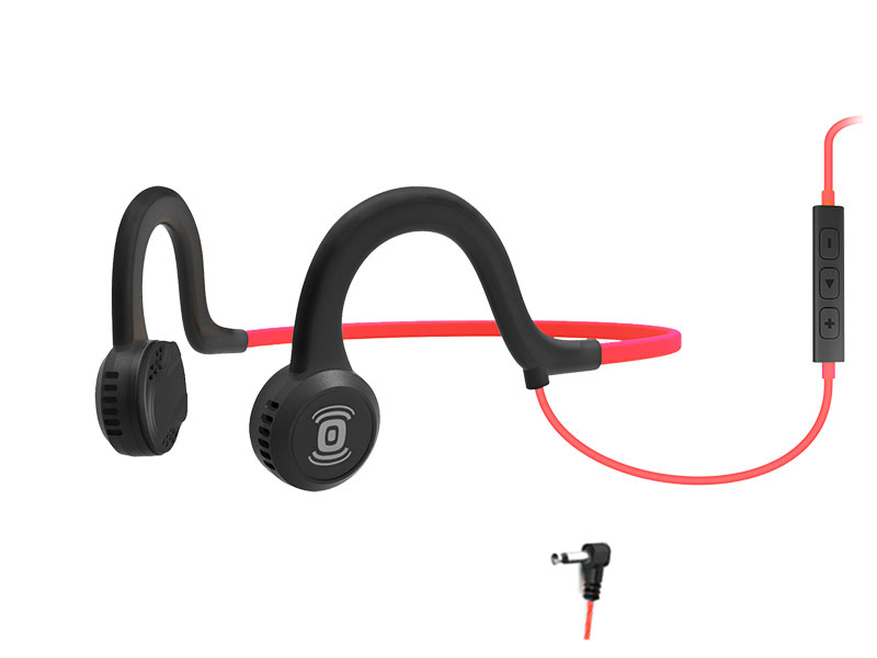 фото Наушники aftershokz sportz titanium with mic red as451lr