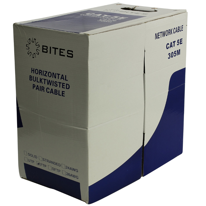 Сетевой кабель 5bites FTP / STRANDED / 5E / 24AWG / CCA / PVC / 305M FT5725-305A