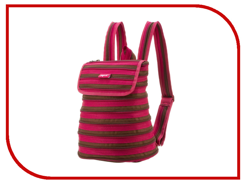 фото Рюкзак Zipit Zipper Backpack Pink-Brown ZBPL-1
