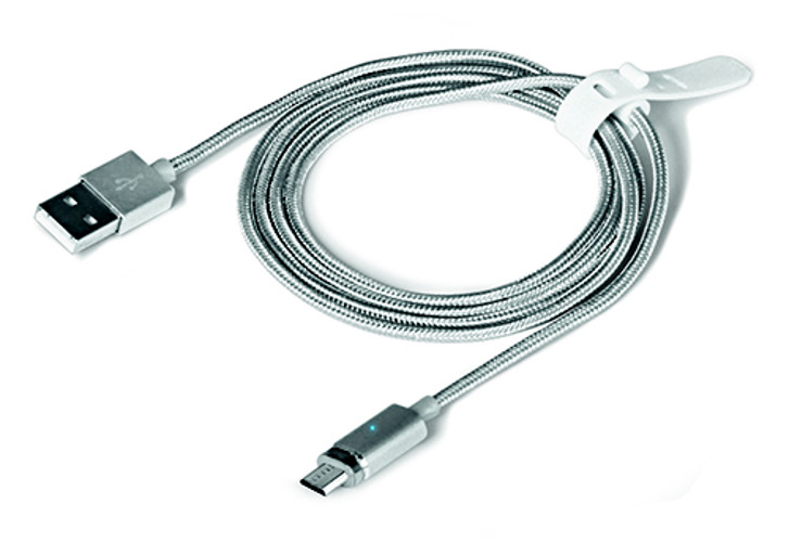 

Аксессуар DF micro USB-USB aMagnetCable-02 Silver, aMagnetCable-02