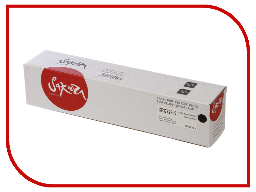 

Картридж Sakura SACRG729K Black для Canon LBP7010C/7018C 1200к, SACRG729K