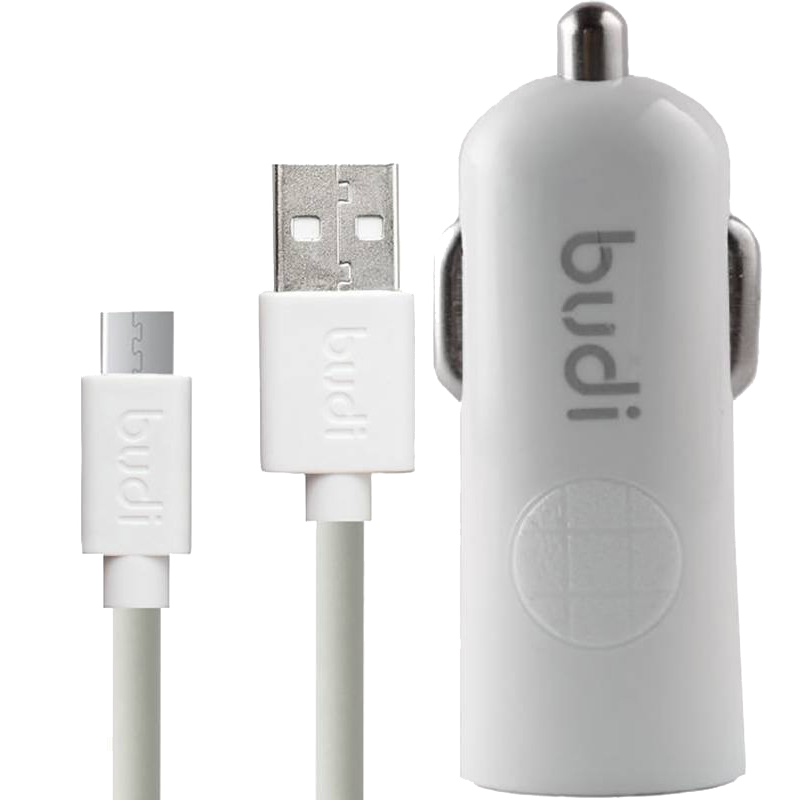 

Зарядное устройство Budi M8J062M 2.4A + MicroUSB Cable White, M8J062M