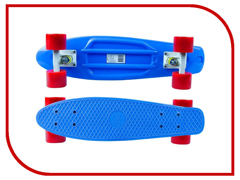 

Скейт Maxcity MC Plastic Board small Blue, MC Plastic Bord