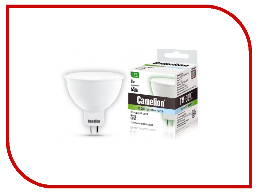 

Лампочка Camelion S108 8W 220V GU5.3 LED8-S108/845/GU5.3