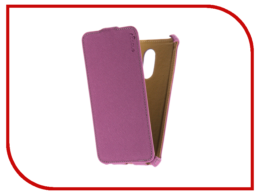 фото Аксессуар Чехол Xiaomi Redmi Note 4 Snoogy иск. кожа Purple SN-Xia-n4-VIOL-LTH