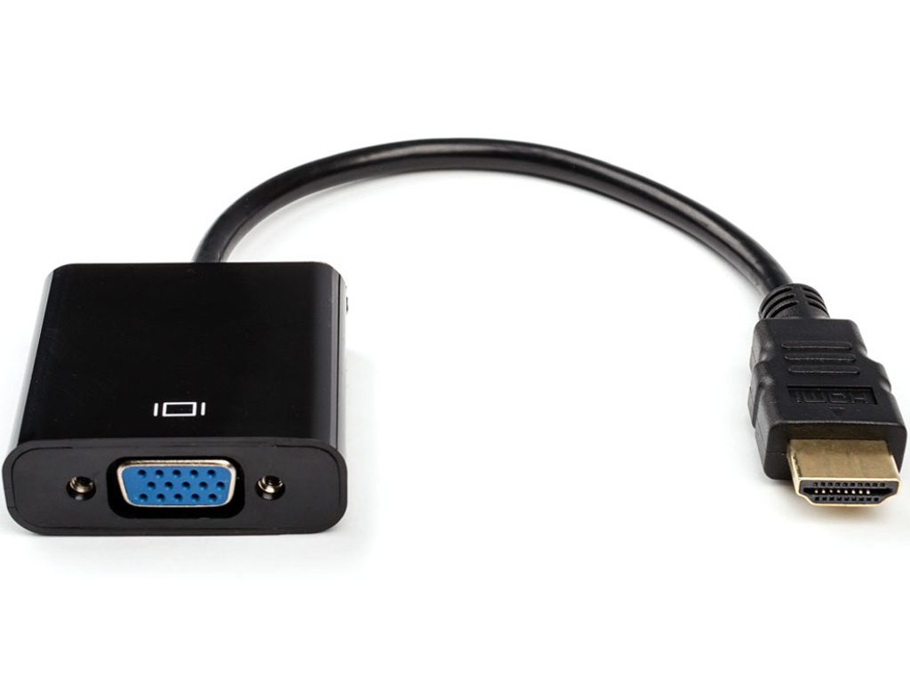 Аксессуар ATcom HDMI - VGA 10cm АТ1013 аксессуар atcom type c jack 3 5mm 10cm at2809