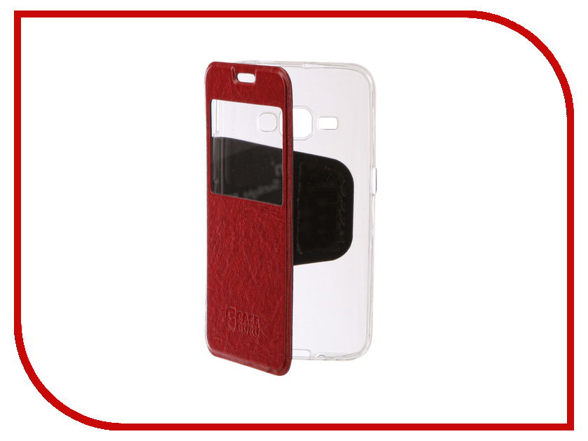 фото Аксессуар Чехол для Samsung Galaxy J1 2016 CaseGuru Ulitmate Case Glossy Red 95422