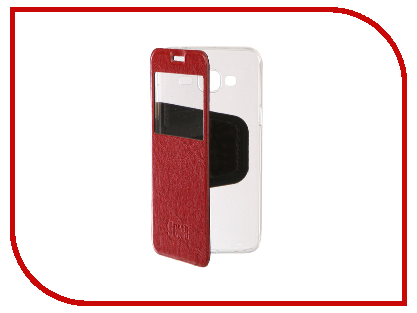 фото Аксессуар Чехол для Samsung Galaxy J3 2016 CaseGuru Ulitmate Case Glossy Red 95423