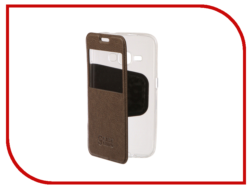 фото Аксессуар Чехол Samsung Galaxy J1 2016 CaseGuru Ulitmate Case Light Brown 95498